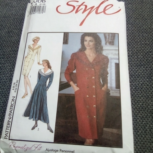 Style Sewing Pattern 2006 Women's Dresses Dress Size 8-18 90s Uncut Plus Size - Picture 1 of 1
